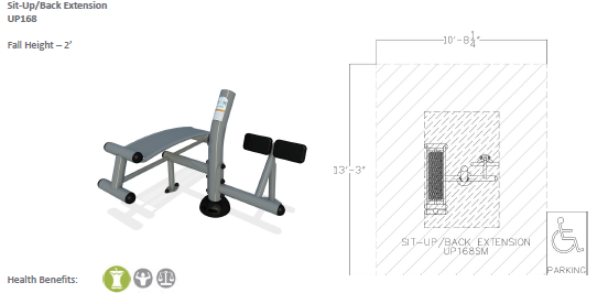Sit Up Back Extention Outdoor Fitness Equipment Actionfit