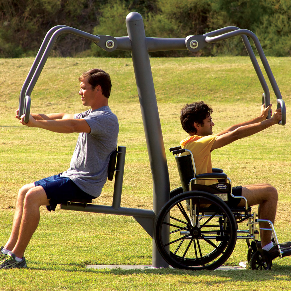 Wheelchair Accessible Chest Press Station