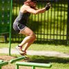 Outdoor Fitness Station - Log Hop